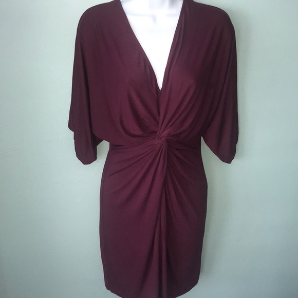 ❤️ Soft plum twist front knit dress - Picture 5 of 7